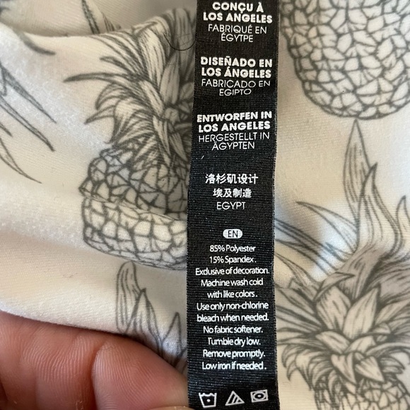 White Fox White Pineapple High Rise Leggings Womens S - Picture 9 of 10